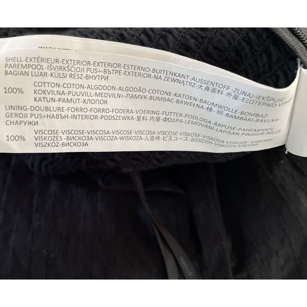 Minkpink Jumpsuit Say It Right Women XS Black Strapless Smocked Wide Leg Minimal - Picture 9 of 9
